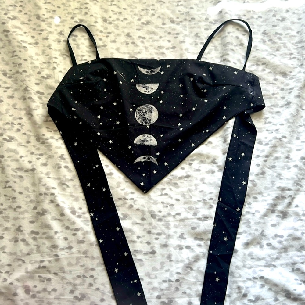 Moon phases bandana tank